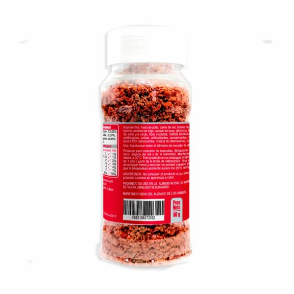 Sazonador Para Comida De Perros Sabor Res Y Pollo CARNITAS 60 G - Imagen 3