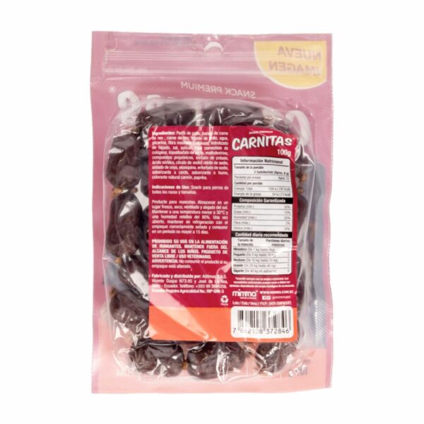 Snack Para Perros Mini Salchichas De Carne Dogtelitos CARNITAS 100 G - Imagen 2
