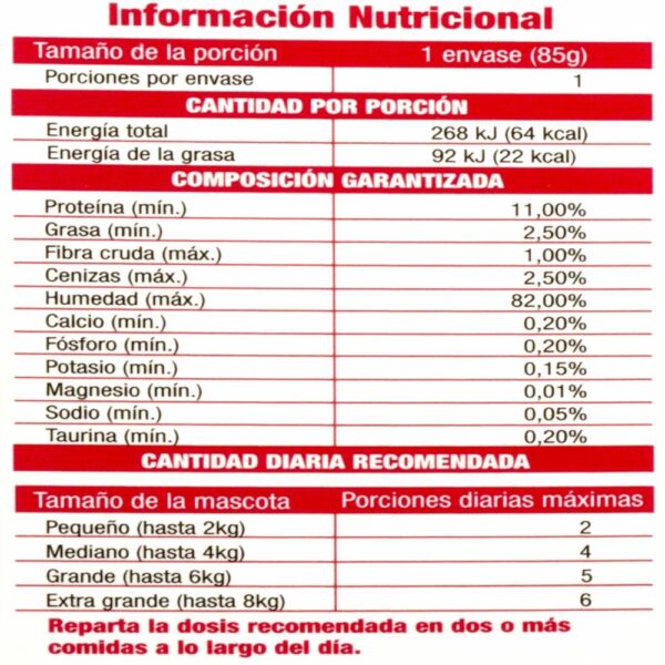 Alimento Húmedo Para Perros Trocitos En Salsa Sabores Variados CARNITAS 7 X 85 G - Imagen 2