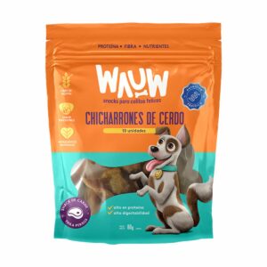 Snack Para Perros Chicharrones De Cerdo WAUW 80 G