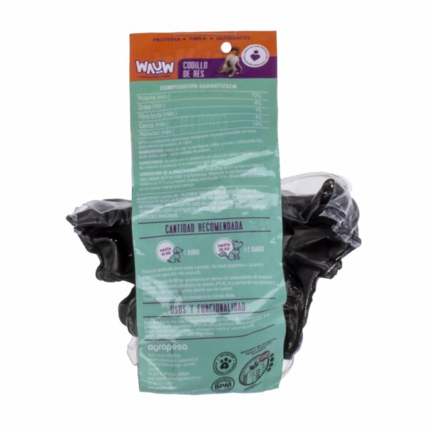 Snack Para Perros Codillo De Res WAUW 120 G - Imagen 2
