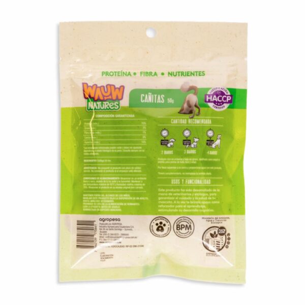 Snack Para Perros Cañitas WAUW 50 G - Imagen 2