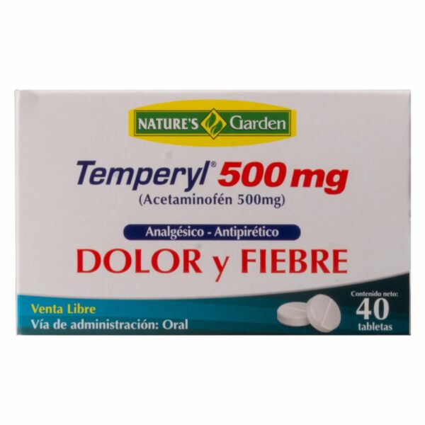 Paracetamol Temperyl Tableta NATURES GARDEN 40 Tabletas - Imagen 2