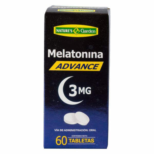 Melatonina Advance 60 Tabs NATURES GARDEN 180 g - Imagen 2
