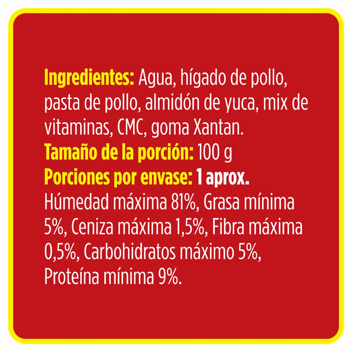 Alimento Húmedo Para Gatos De Hígado Pollo PURE NATURE 85 G - Imagen 2