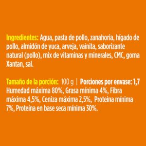 Alimento Húmedo Para Perros Pollo Con Vegetales PURE NATURE 170 G