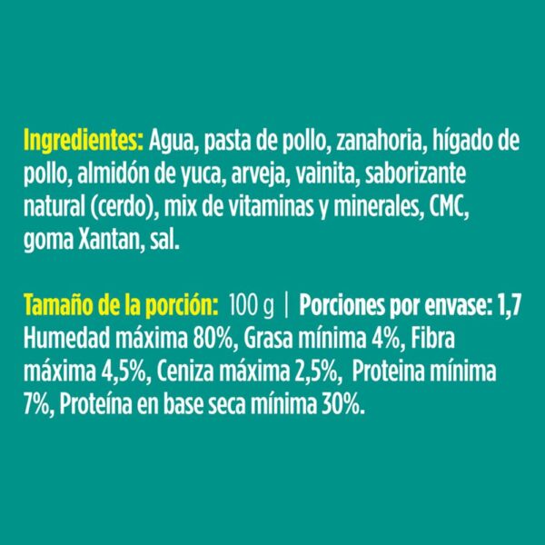 Alimento Húmedo Para Perros Cerdo Con Vegetales PURE NATURE 170 G - Imagen 2