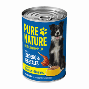 Alimento Húmedo Para Perros Cordero Con Vegetales PURE NATURE 400 G
