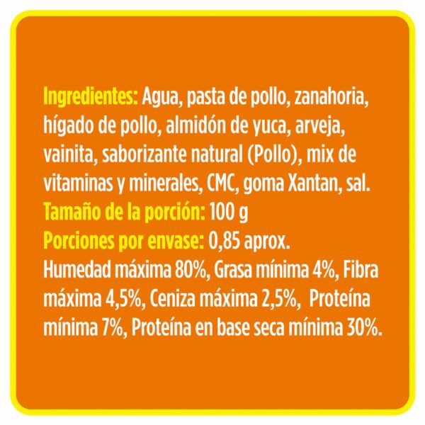 Alimento Húmedo Para Perros Pollo Con Vegetales PURE NATURE 85 G - Imagen 2