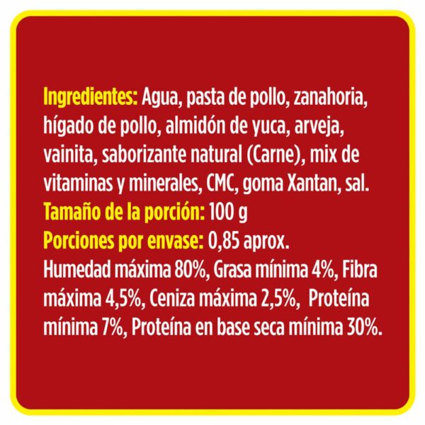 Alimento Húmedo Para Perros Carne Con Vegetales PURE NATURE 85 G - Imagen 2
