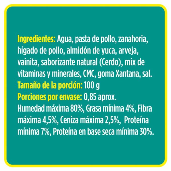 Alimento Húmedo Para Perros Cerdo Con Vegetales PURE NATURE 85 G - Imagen 2