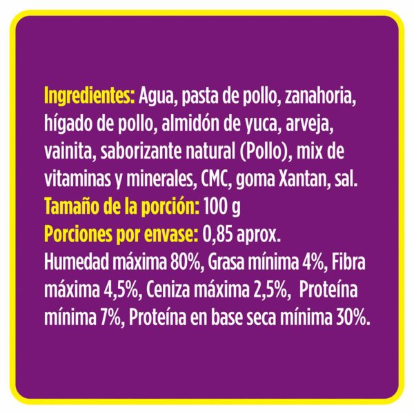 Alimento Húmedo Para Perros Hígado De Pollo PURE NATURE 85 G - Imagen 2