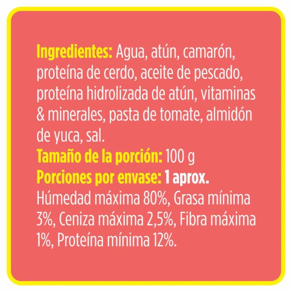 Alimento Húmedo Para Gatos De  Atún Y  Camarón PURE NATURE 85 G - Imagen 2