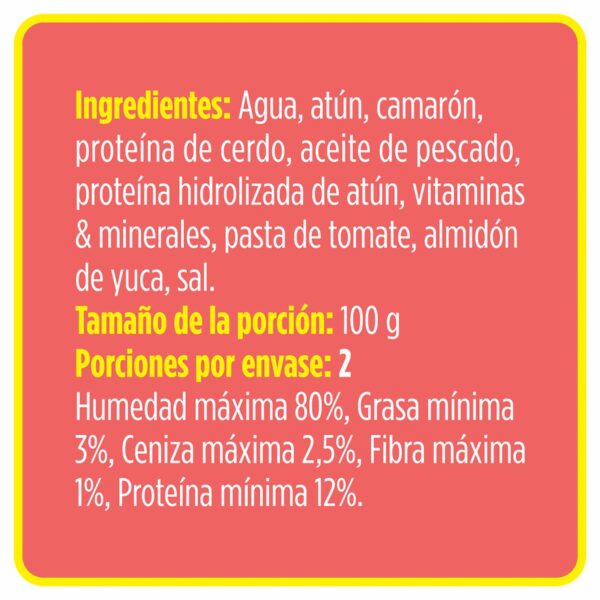 Alimento Húmedo Para Gatos De  Atún Y  Camarón PURE NATURE 156 G - Imagen 2
