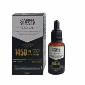 Aceite De Cbd Forte 1450 Mg Por Envase THC <0,2% CANNA VITALE 30 Ml