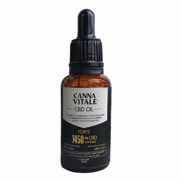 Aceite De Cbd Forte 1450 Mg Por Envase THC <0,2% CANNA VITALE 30 Ml - Imagen 2