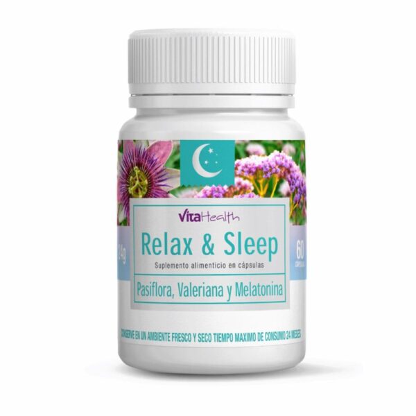 Cápsulas Relajantes Relax & Sleep VITA HEALTH 60 Cápsulas