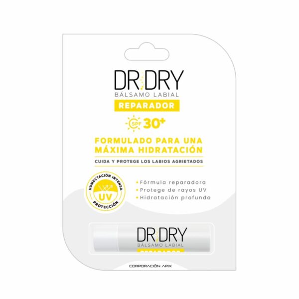 Bálsamo Labial Reparador Hidratante Con Protección SPF+30 DR. DRY 4.80 G