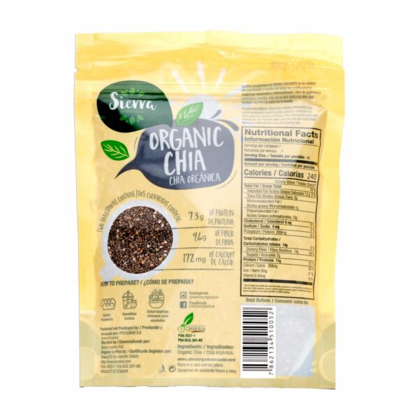 Chía Orgánica SIERRA 300 G - Imagen 3
