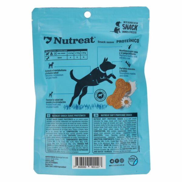 Snack Para Mascotas Proteínico Para Canes Y Gatos NUTREAT 168 G - Imagen 2