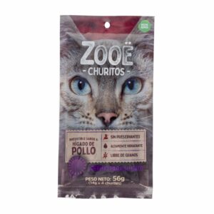 Snack Para Perros Churitos Hígado De Pollo ZOOE 56 G