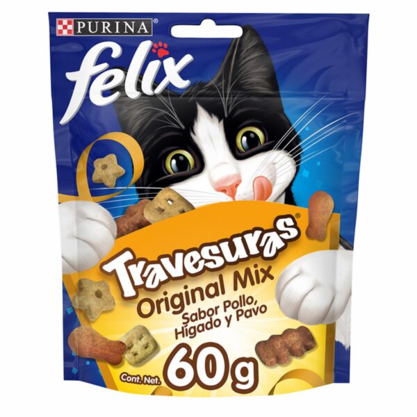 Snack Para Gatos Travesuras Original Mix PURINA 60 G