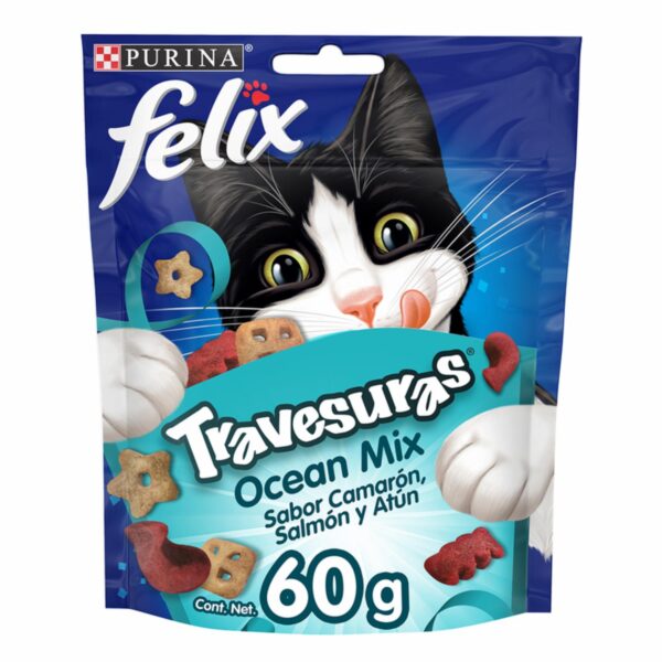 Snack Para Gatos Travesuras Ocean Mix PURINA 60 G