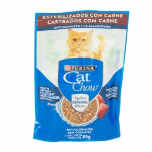 Alimento Para Gatos Esterilizados Sabor A Carne PURINA 85 G