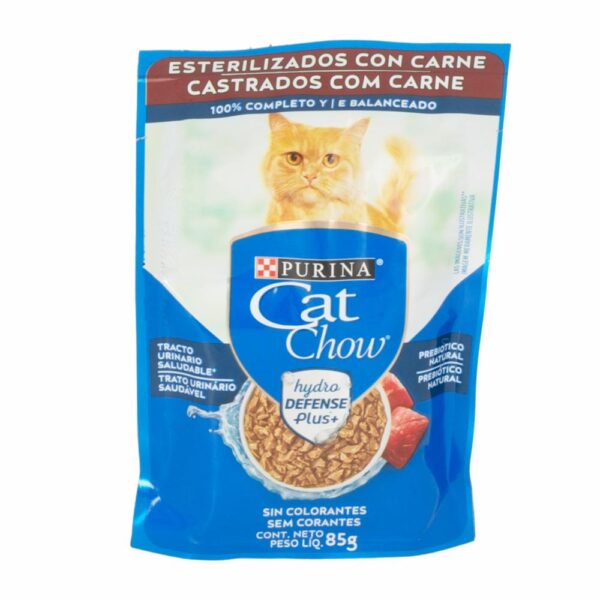 Alimento Para Gatos Esterilizados Sabor A Carne PURINA 85 G