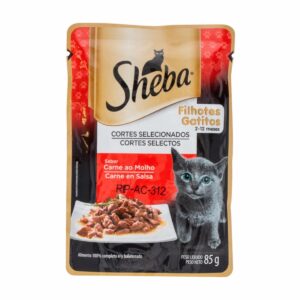 Alimento Para Gatos Húmedo Filete De Carne En Salsa SHEBA 85 G