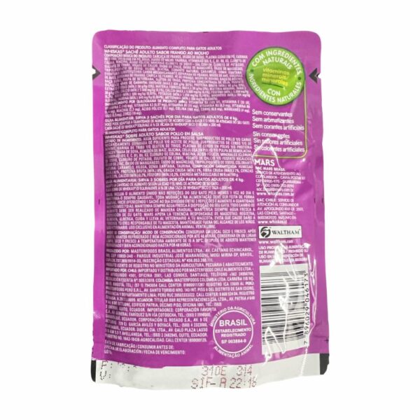 Alimento Para Gatos Sabor A Pollo WHISKAS 85 G - Imagen 2