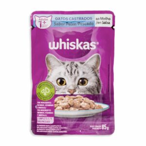 Alimento Para Gatos Adulto Castrado De Pescado WHISKAS 85 G