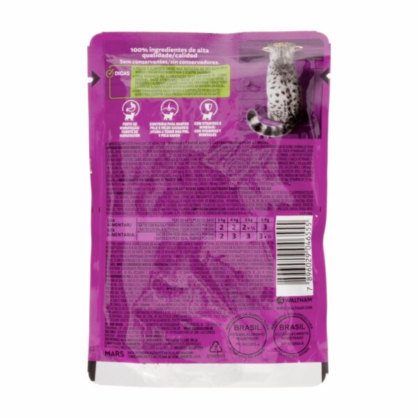 Alimento Para Gatos Adulto Castrado De Pescado WHISKAS 85 G - Imagen 2