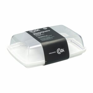 Mantequillera Plástica Blanca COZA 16X10X4.50 CM