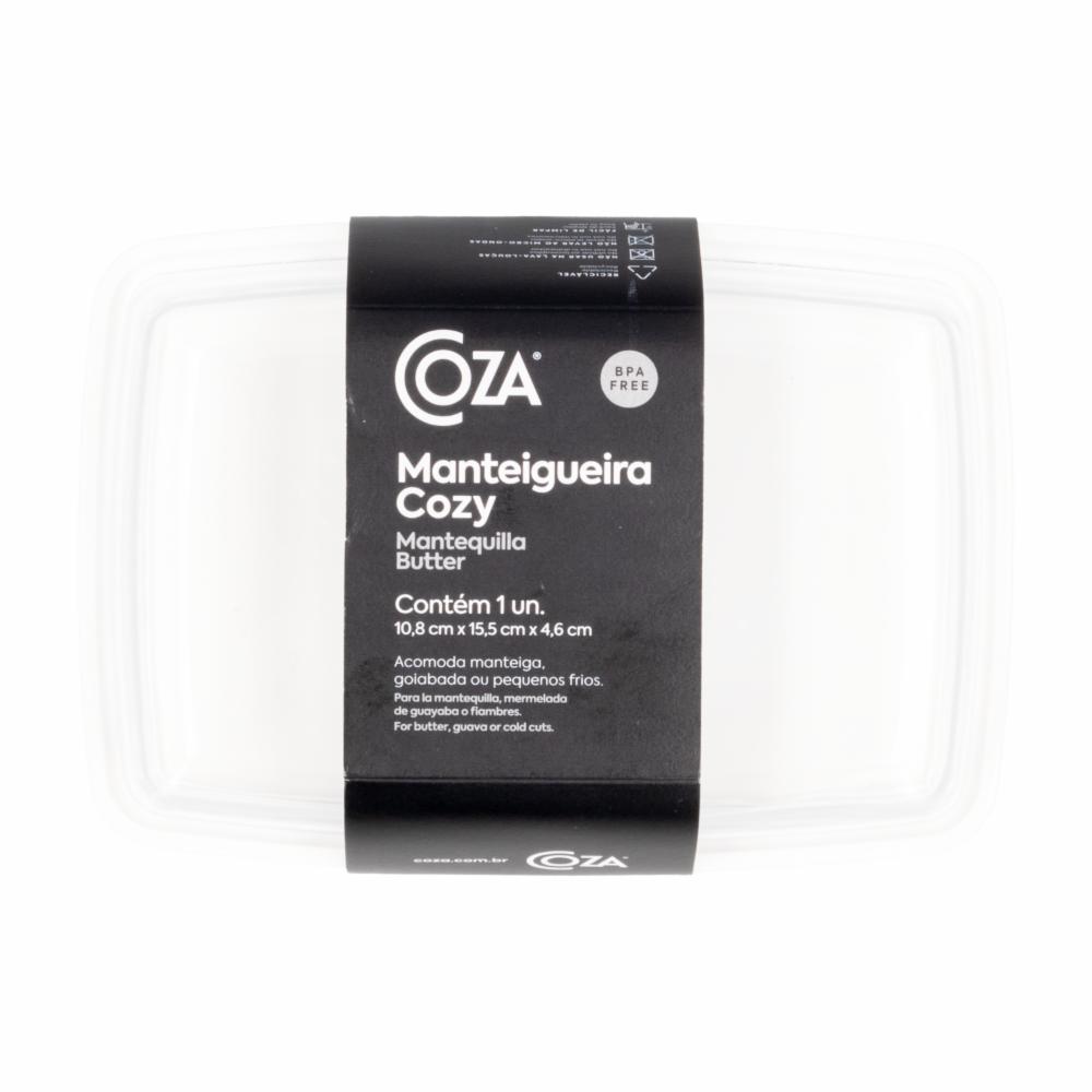 Mantequillera Plástica Blanca COZA 16X10X4.50 CM - Imagen 2