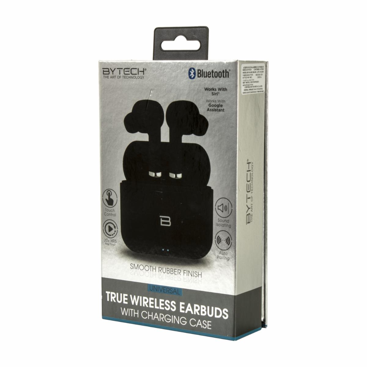 Audífonos Smooth Rubber Finish BY-AU-BE-300-BK BYTECH Bluetooth