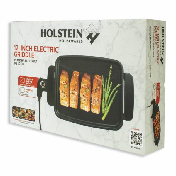 Plancha  Eléctrica Para Cocción HH-09032004B HOLSTEIN 1200 Watts - Imagen 4