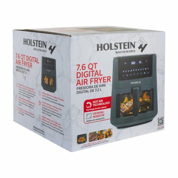 Air Fryer 1500 Watts Digital HH-09114020DG HOLSTEIN 7.2 Litros - Imagen 4