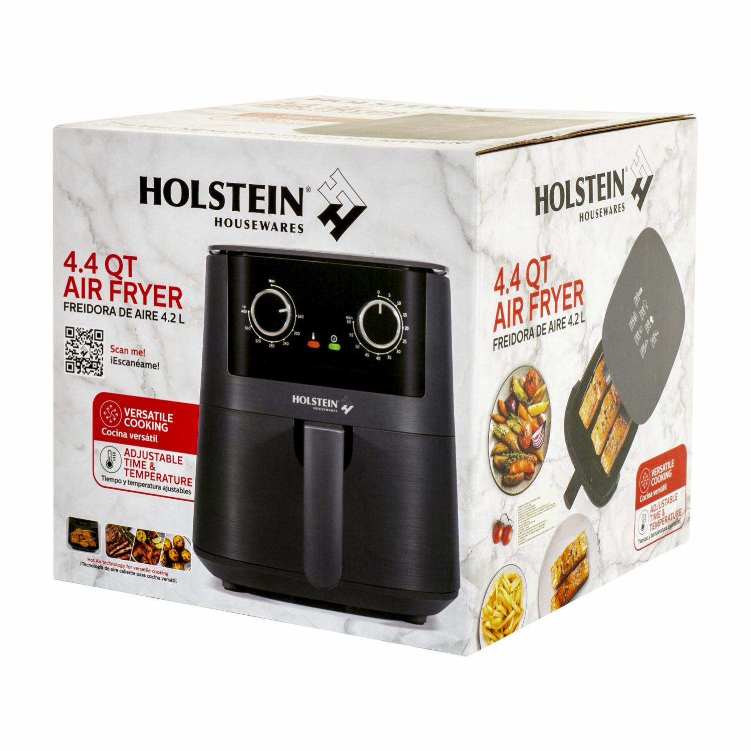 Air Fryer 1400 Watts Manual HH-09114019DG HOLSTEIN 4,2 Litros - Imagen 3