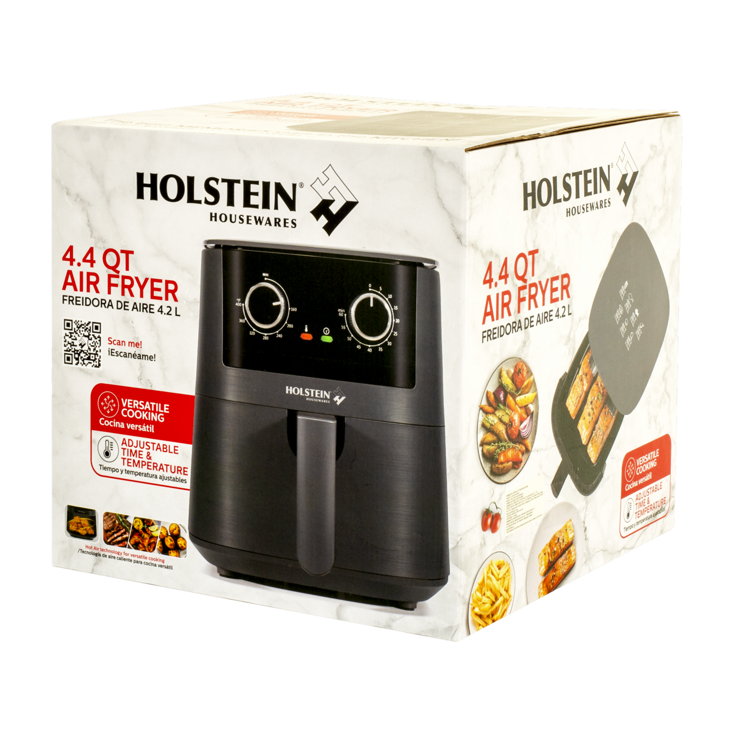 Air Fryer 1400 Watts Manual HH-09114019DG HOLSTEIN 4,2 Litros - Imagen 5