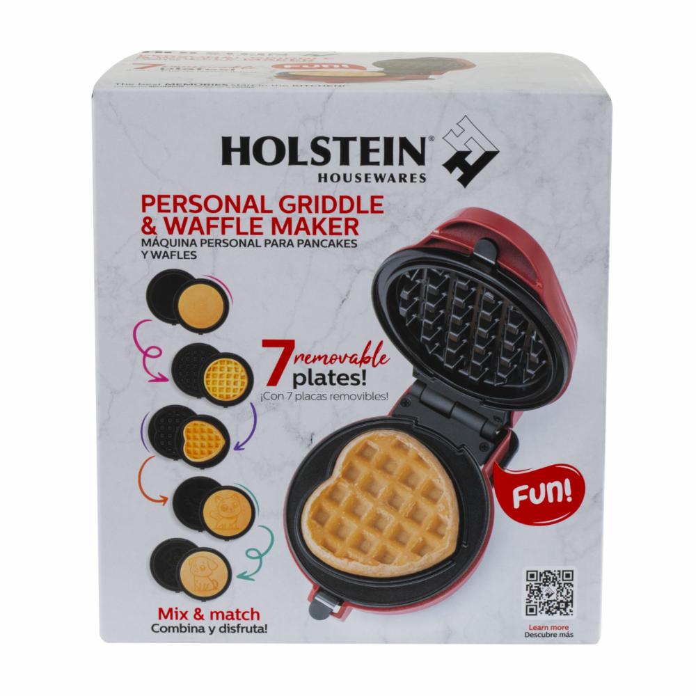 Waflera Personal 6 Placas HH-09114023R HOLSTEIN 120 V - Imagen 3