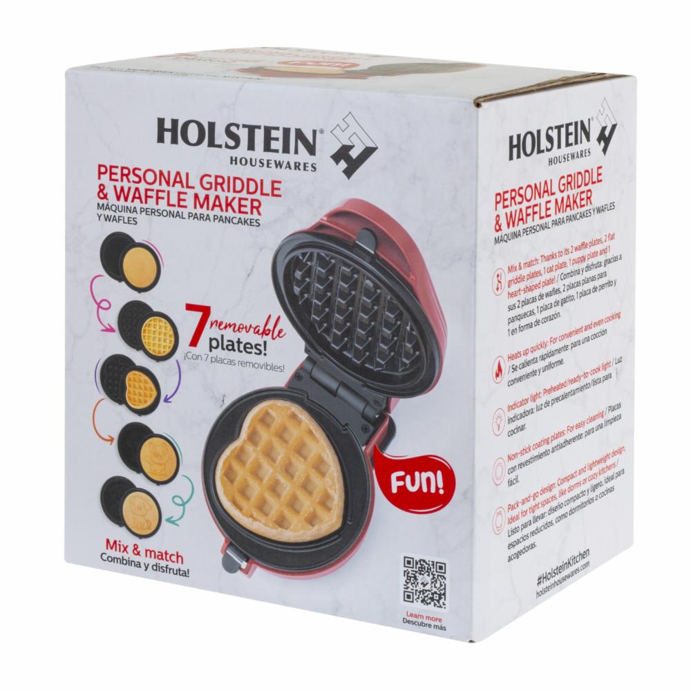 Waflera Personal 6 Placas HH-09114023R HOLSTEIN 120 V - Imagen 4