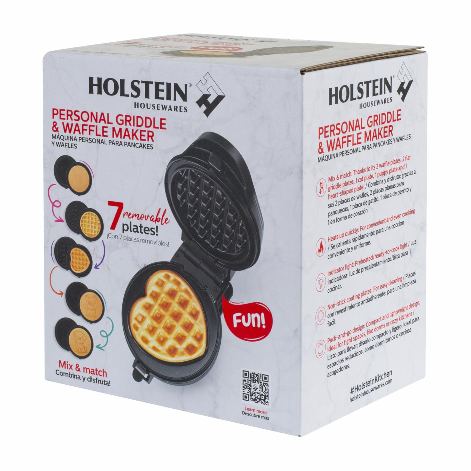 Waflera Personal 6 Placas HH-09114023B HOLSTEIN 120 V