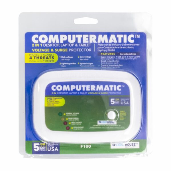 Protector De Voltaje Para Computadores Y Laptops MATIC 14x22x5
