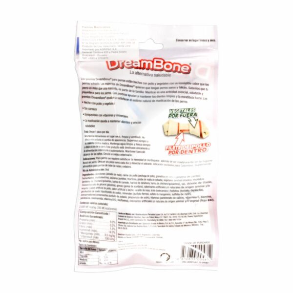 Stick Para Perro Sabor A Pollo Mediano DREAMBONE 71 G - Imagen 2
