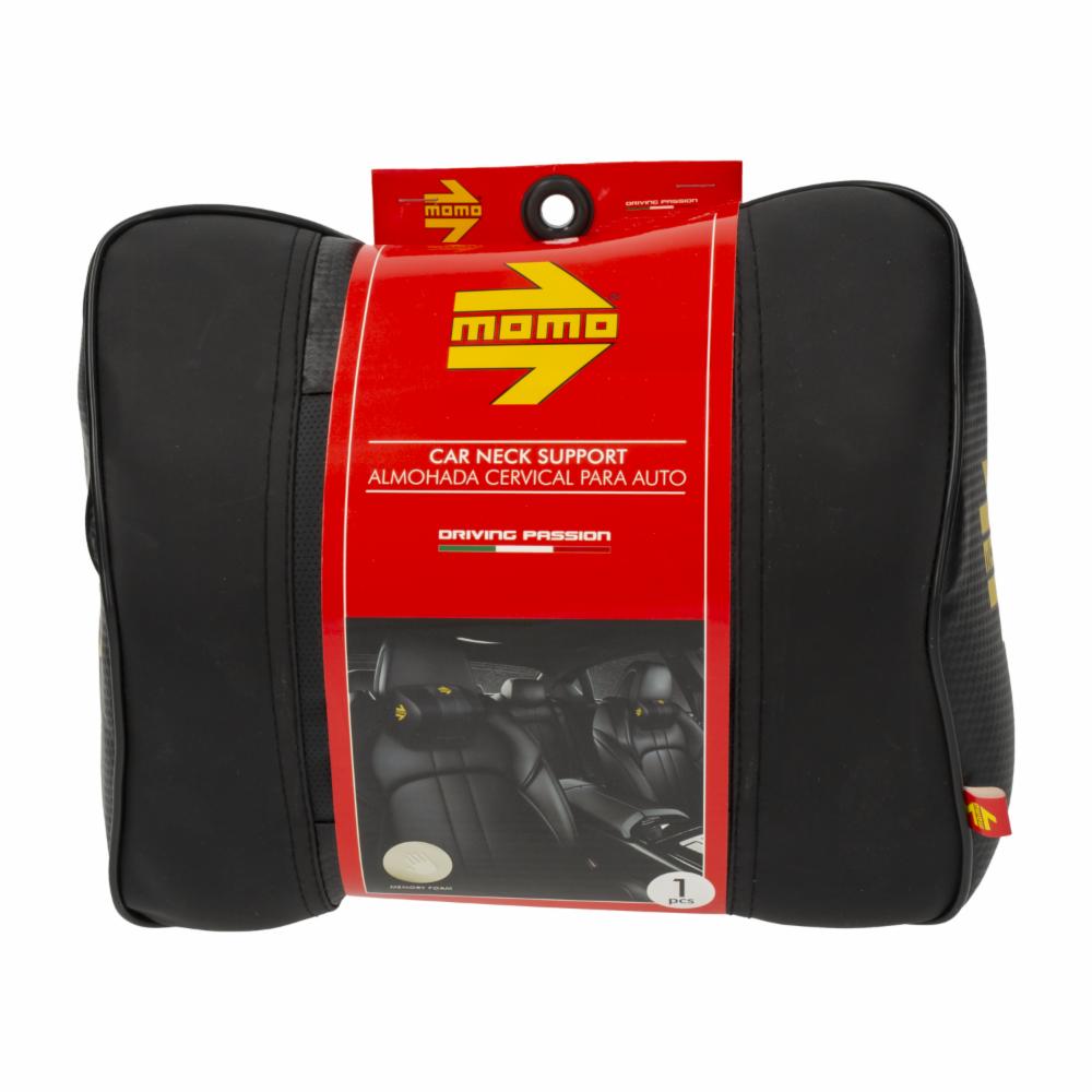 Almohada De Auto Para Cuello Color Negro MOMO Unidad - Imagen 2