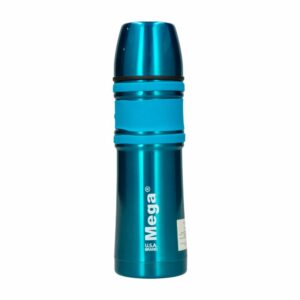 Botella Térmica Con Banda De Silicon Azul MEGA 0.47 Litros