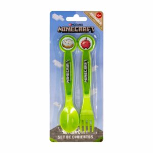Set Cubiertos Infantil Diseño Minecraft STOR 2 Piezas