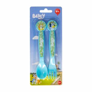 Set Cubiertos Infantil Diseño Bluey STOR 2 Piezas