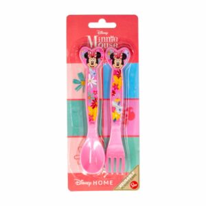 Set Cubiertos Infantil Diseño Minnie Mouse STOR 2 Piezas